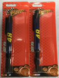 Jimmie Johnson #48 LOWE's Rubber Grip Click Pens SET OF 2