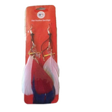 St. Louis Cardinals MLB Dangle Fan Feather Earrings Team Colors