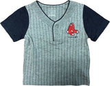 Boston Red Sox Boy's Toddler 2 Button Pinstripe T-Shirt