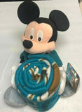 Jacksonville Jaguars RETRO LOGO Set - 14" Plush Mickey Mouse Jersey & Blanket