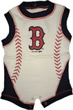 Boston Red Sox MLB Logo Baseball Seam Design Boy's Baby Romper 3/6 Months