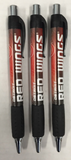 Detroit Red Wings NHL Rubber Grip Click Pens 3 PACK