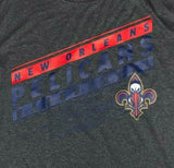New Orleans Pelicans Men's Active Dry Fabric T-Shirt Gray Small