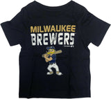 MLB Milwaukee Brewers Boy's Short Sleeve T-Shirt Navy 2T