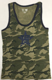 Houston Astros MLB Women's Camo Ringer Tank Top Choose Size