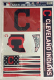 Cleveland Indians MLB Multi-Use Decals 11" x 14" Sheet with 4 Decals