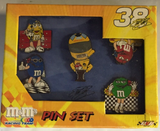M&M's Racing Team NASCAR Elliott Sadler #38 5 Piece Pin Set RARE