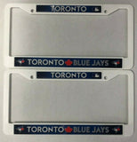 Toronto Blue Jays MLB PLASTIC License Plate Frame Set of 2