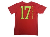 NBA Atlanta Hawks #17 Dennis Schroder Polyester Women's Shirt Medium 8/10