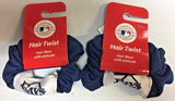 Tampa Rays Hair Twist Scrunchie MLB - SET OF 2