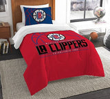 Los Angeles Clippers Northwest NBA Unisex TWIN Comforter and Sham Bed Set
