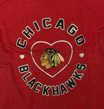 Chicago Blackhawks Girls Toddler Long Sleeve T-Shirt Red 3T