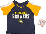 Milwaukee Brewers MLB Boy's V-Neck Dri Fit Pullover 12 Months NWT