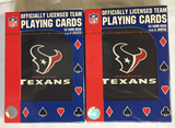 Houston Texans NFL PSG Officially Licnesed Sealed Playing Cards - SET of 2