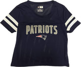 New England Patriots Women's Mesh Scoop Neck T-Shirt CHOOSE SIZE