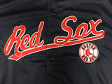 DYNASTY Boston Red Sox MLB Men's Full Button Dri Fit Logo Jersey LARGE