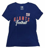 New York Giants Women's Blue Arch V-Neck T-Shirt  CHOOSE SIZE