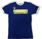 DYNASTY Milwaukee Baseball Adult Men's Retro Crew Neck T-Shirt MEDIUM