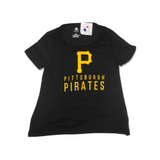 Pittsburgh Pirates MLB Women's Short Sleeve T-Shirt Black M 8/10