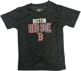 Boston Red Sox Boy's Short Sleeve Active Dry Fabric T-Shirt Black Small 6/7