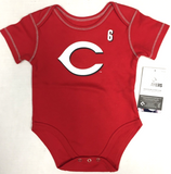 Jonathan India #6 Cincinnati Reds MLB Boy's 2-Sided Bodysuit Creeper 3/6 Months