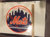New York Mets MLB Reusable Static Cling JUMBO Decal LOGO SIZE  11