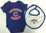 Chicago Cubs MLB 2 Piece Infant Boy's Bib & Bodysuit Set- CHOOSE SIZE