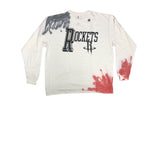 NBA Houston Rockets Classic Men's White Red Long Sleeve T-Shirt Large