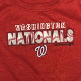 MLB Washington Nationals Boy's Short Sleeve Active Dry Fabric T-Shirt Red 2T