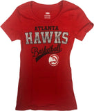 NBA Atlanta Hawks Girls Short Sleeve T-Shirt Red XS 4/5