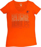 Campus Lifestyle Baltimore Orioles Women's Scoop Neck T-Shirt Small 4/6