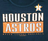 Houston Astros Women's Scoop-Neck Short Sleeve T-Shirt Large Navy