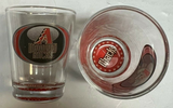 Arizona Diamondbacks MLB Bottoms Up 2oz Shot Glass Set of 2