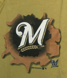 MLB Milwaukee Brewers Boy's Short Sleeve T-Shirt Yellow 2T
