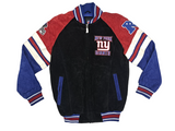 New York Giants GIII Apparel NFL Men's Full Zip Suede Leather Jacket SMALL