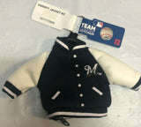 Milwaukee Brewers MLB Varsity Jacket Coin Purse Keychain