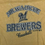 Milwaukee Brewers Girl's Short Sleeve T-Shirt Yellow XL 14/16