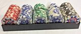 New York Giants Poker Chips 100 pc - Open Box- Missing (3) - 97 Total