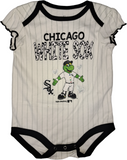 Chicago White Sox MLB Girl's 3 Piece Bodysuit Creeper Set 12 Months