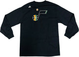 adidas Utah Jazz GO-TO Men's Dante Exum #11 Short Sleeve T-Shirt Navy Medium