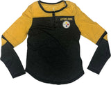 Pittsburgh Steelers Girls Juniors Long Sleeve Button Shirt XL