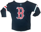 Boston Red Sox Women's Distressed Long Sleeve T-Shirt Blue