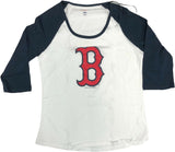 Boston Red Sox MLB Women's Long Sleeve Sleeve T-Shirt White Large