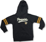 Pittsburg Penguins NHL Girl's Youth Varsity Stripe Pullover Hoodie Small 6/6X