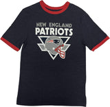 New England Patriots NFL Helmet Ringer Adult T-Shirt CHOOSE SIZE