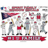 Rico Industries Spirit Family Sticker Sheet - Washington Nationals