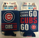 Chicago Cubs GO CUBS GO MLB Collapsible Can Cooler SET OF 2