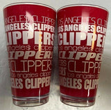 Los Angeles Clippers NBA Insulated Tumbler Double Wall 20oz SET OF 2