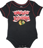 Chicago Blackhawks NHL Hockey Boy's Creeper 3 Piece Set 12 Months