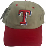 Texas Rangers MLB Vintage Logo Athletic Strapback Adjustable Men's Baseball Hat